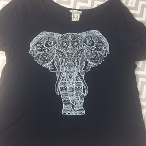 Boho elephant top